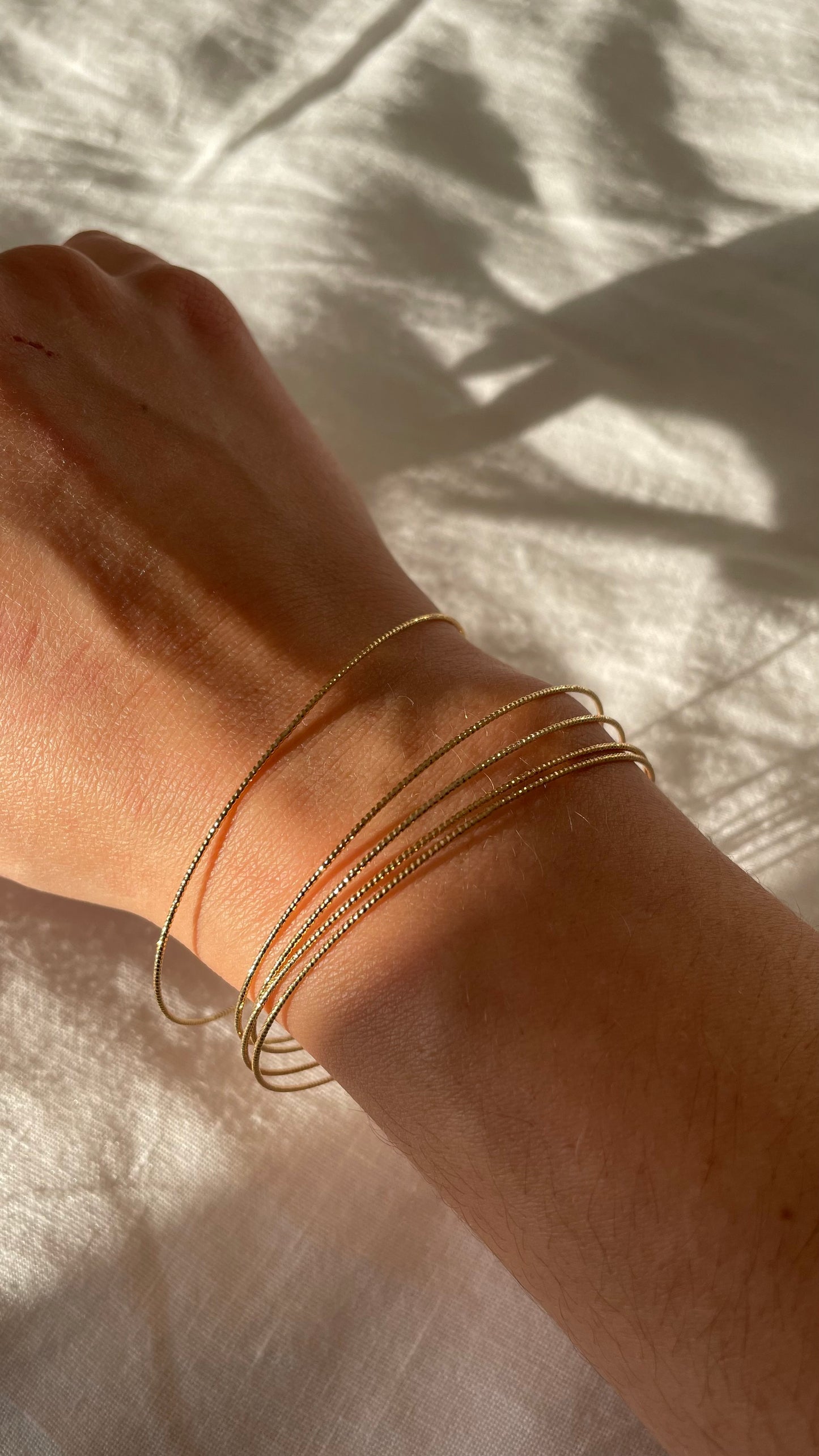 Jonc scintillant plaqué or