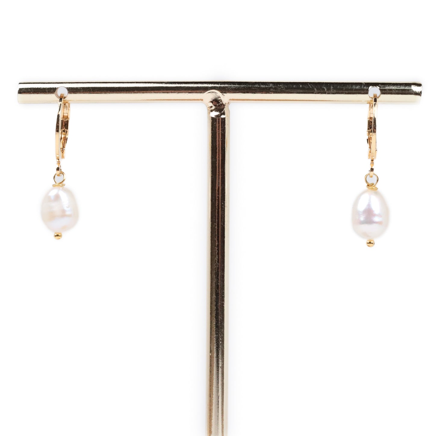 Boucles d'oreilles dormeuses perles d'eau douce