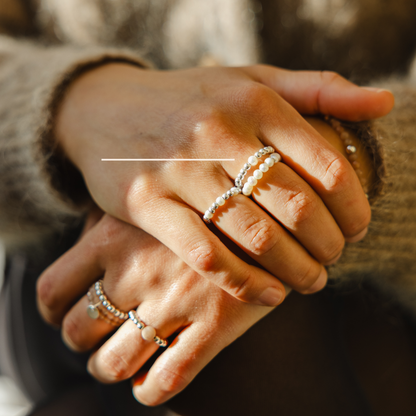 Bague en argent 925 et perle d'eau douce