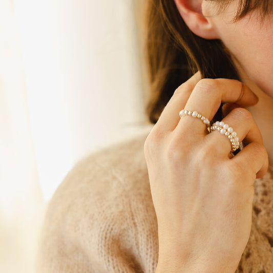 Bague en argent 925 et perle d'eau douce