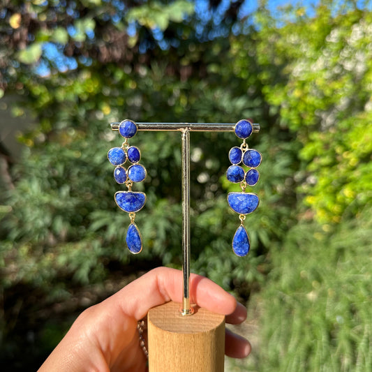 Boucles d’oreilles lapis lazuli