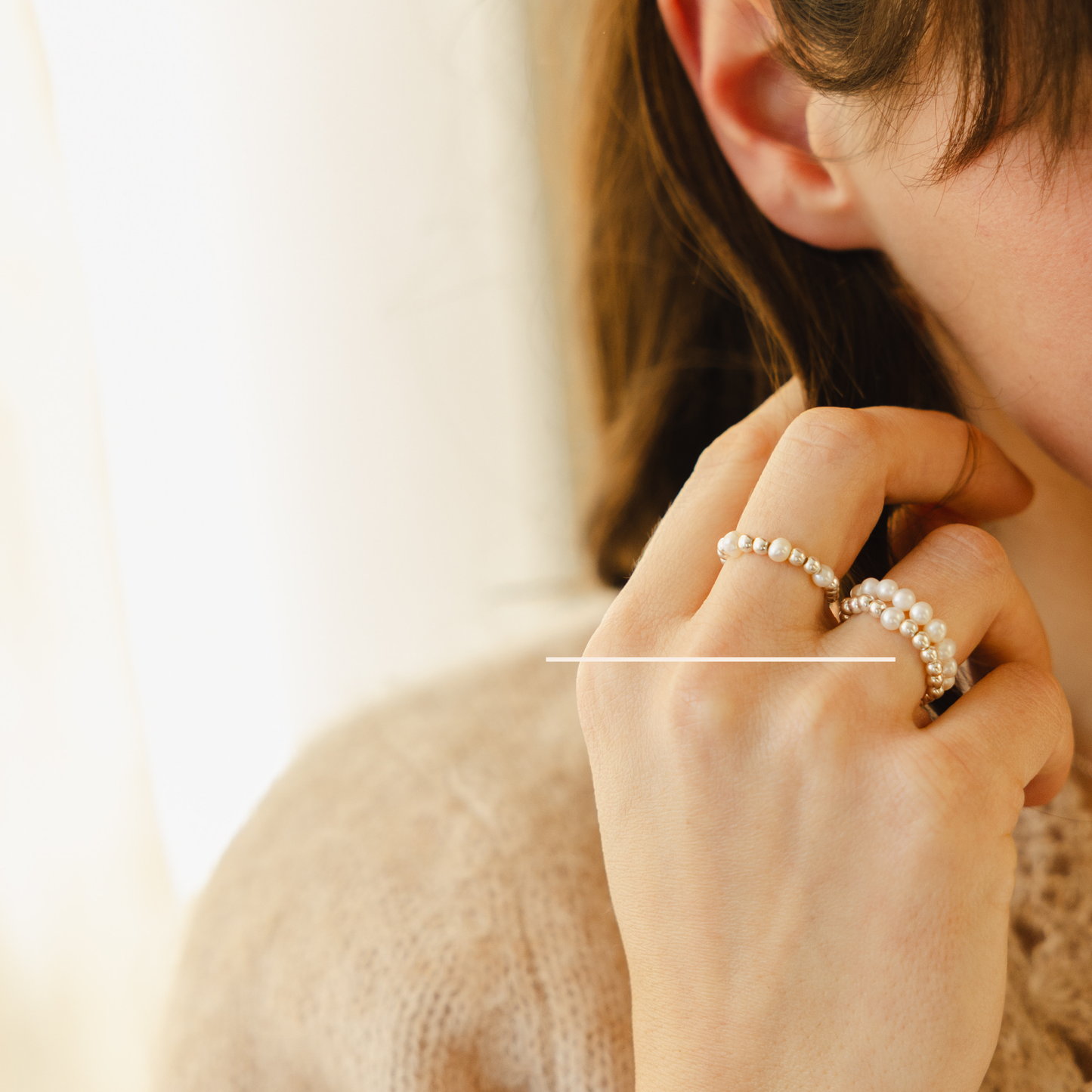 Bague en argent 925 et perle d'eau douce
