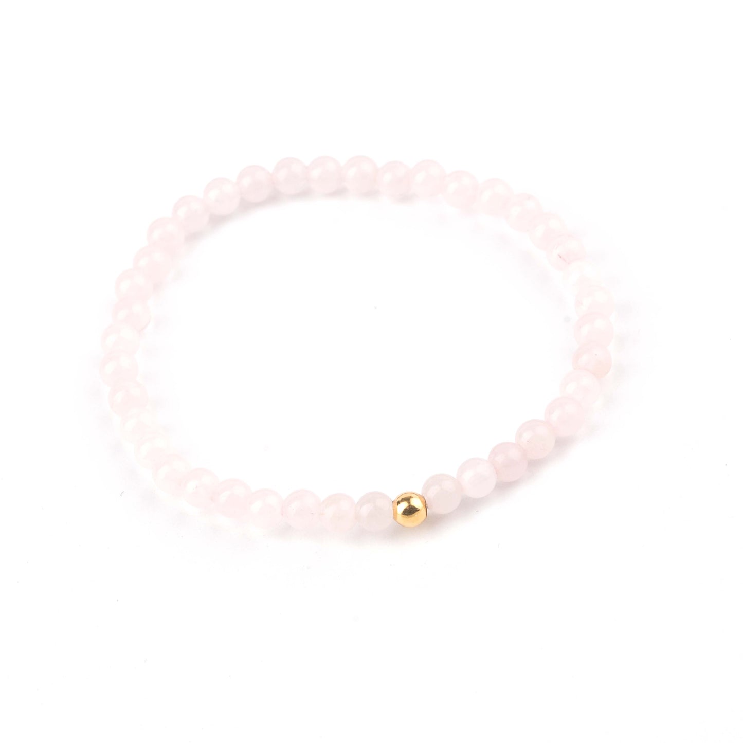 Bracelet Quartz rose plaqué or