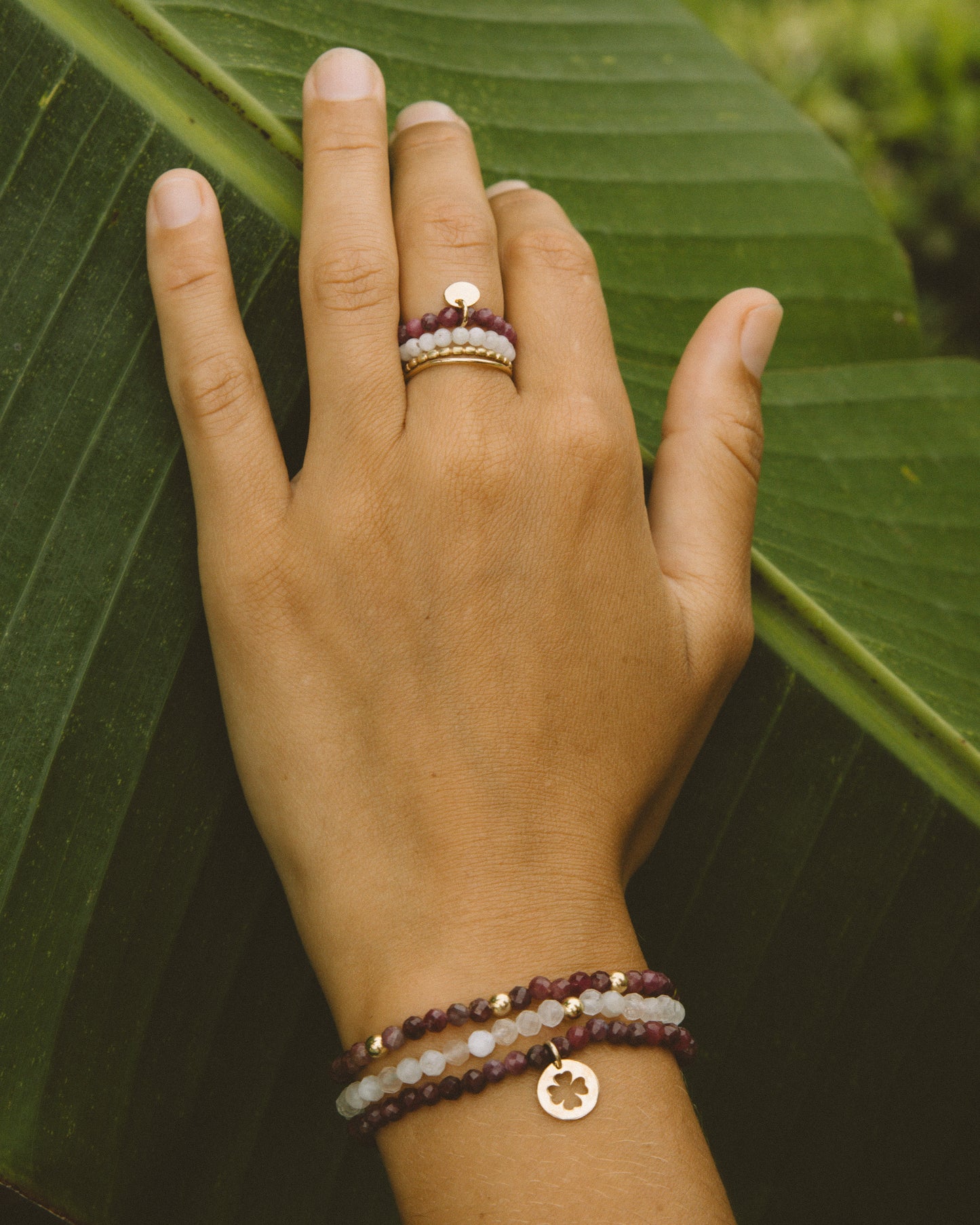 Bague médaille Rubis