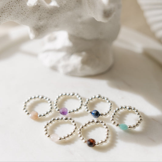 Bague en argent 925 et pierre fine naturelle