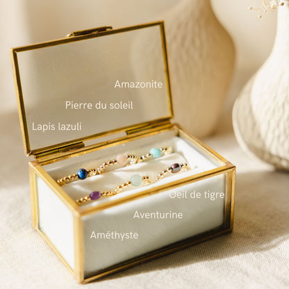 Bague en argent 925 et pierre fine naturelle