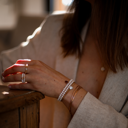 Bague perles d'eau douce