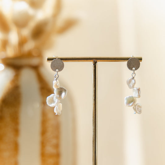Boucles d’oreilles gouttes – Perles d’eau douce