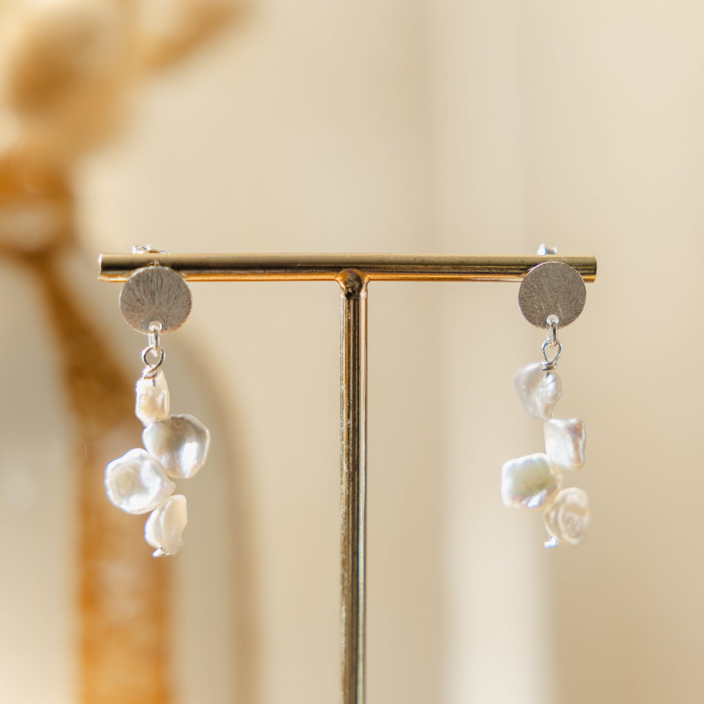 Boucles d’oreilles gouttes – Perles d’eau douce