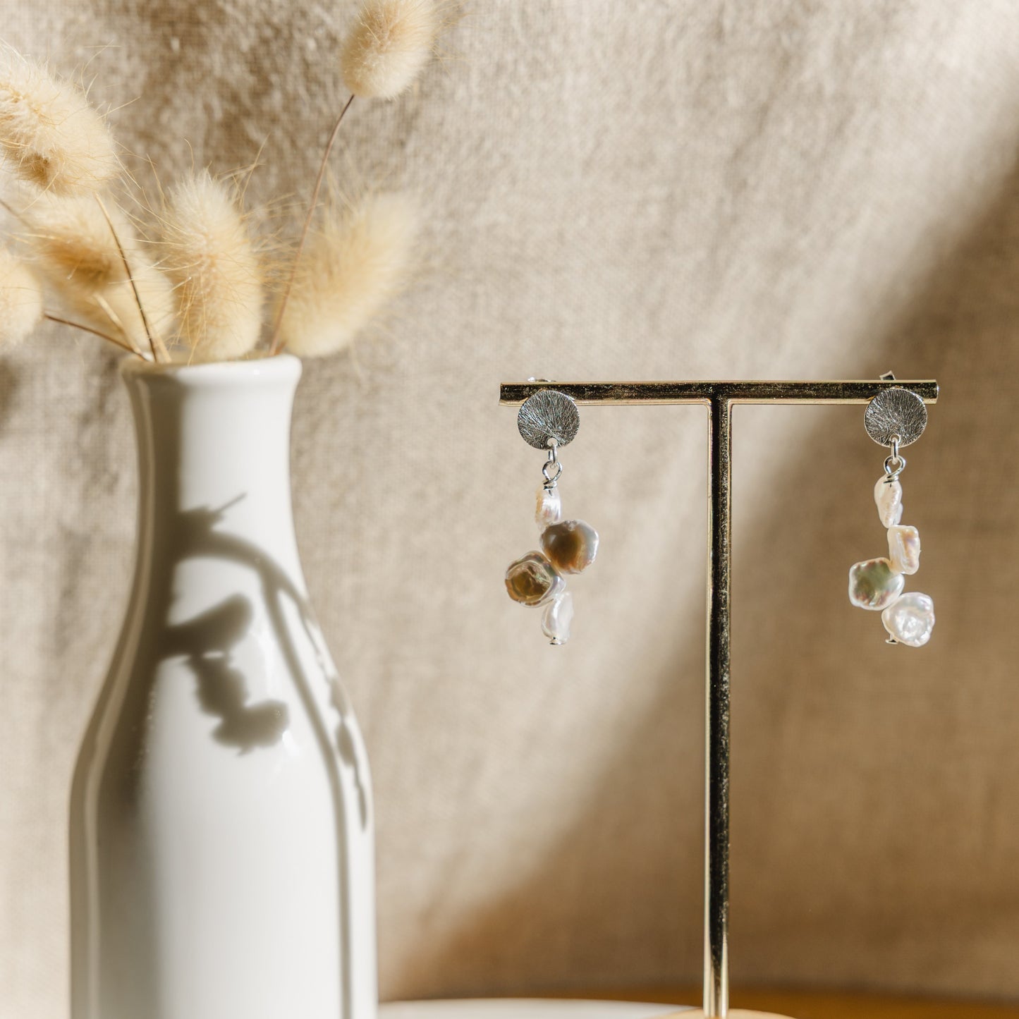 Boucles d’oreilles gouttes – Perles d’eau douce