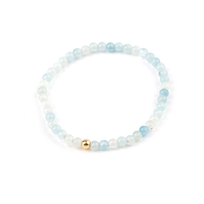 Bracelet en aigue-marine – pierres naturelles