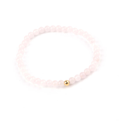 Bracelet en quartz rose – pierres naturelles