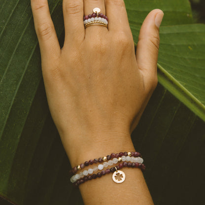 Bague médaille Rubis