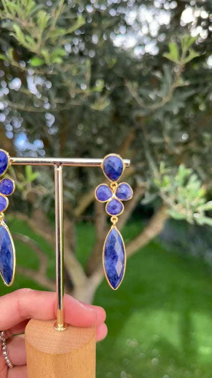 Boucles d’oreilles lapis lazuli